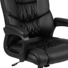 Flash Furniture Chaise de bureau pivotante LeatherSoft-Big & Tall 400 lb. Rated - Noir (CX1179HBK)-Le mécanisme de verrouillage d'inclinaison bascule / incline la chaise et se verrouille en position verticale