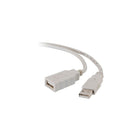 C2G – Câble de rallonge USB 2.0 A Mâle vers A Femelle, 2 m/6,5 pi blanc-Augmentez la portée de votre câble USB A/B