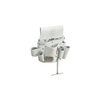 POCHETTE OUTILS CUIR, 8POCHES,LANIERE, Cuir, Blanc, Nbre de pochettes - 8, Porte-outil multiple, 11" X 10"-1