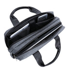 Sacoche pour Ordinateur Portable 16-17,3", Sac à Bandoulière, Sac de Travail/Voyage/Affaires, Matière Déperlante - Grise-9