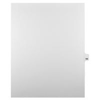 Markmaker - Intercalaires imprimes Legal, Blanc, 1/25th coupe, format lettre, sans trous, 25 tabs/PQT, 5 PQT/Boite, Numero 190-Intercalaires imprimes Legal