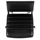 Flash Furniture Chaise De Bureau Pivotante Exécutive Sans Bras Leathersoft-Noir (BT20595MNABK)-Réglage pneumatique de la hauteur du siège