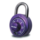 Cadenas anodisé à combinaison de 3 chiffres Master Lock - couleurs assorties-Couleur : Couleurs métalliques vives assorties avec un fini en aluminium anodisé qui facilite l’identification du casier (rouge/bleu/violet/vert)