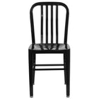 Chaise pour l’intérieur et l’extérieur, métal, noir (CH-61200-18-BK-GG)-Chaise moderne style industriel