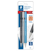 Staedtler - Porte-mines Triplus Micro, 0,5 mm - couleurs assorties - paquet de 3-0,5 mm
