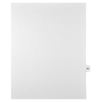 Markmaker - Intercalaires imprimes Legal, Blanc, 1/15th coupe, format lettre, sans trous, 25 tabs/PQT, 5 PQT/Boite, Numero 191-Intercalaires imprimes Legal