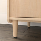 Sauder - Clifford Place Crédence de rangement de bureau - Natural Maple-Dimensions: 59 po L x 30,37 po H x 18,5 po P