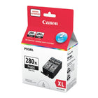 Canon –  Cartouche d'encre PGI-280XL emballage double économique-Noir