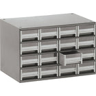 Armoires à pièces modulaires, armoire, dimensions du tiroir 2,125 haut. x 4 larg. x 10,562 (po)-Nombre de tiroirs : 16