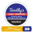 Timothy’s - Capsules K-Cup de café Mélange du petit déjeuner torréfaction légère - paquet de 30-Mélange déjeuner