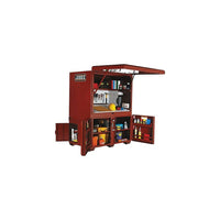 Bureau pour chantier, Rouge, Largeur hors tout - 63", Profondeur hors tout - 42", Hauteur hors tout - 80", Acier, Capacité-1