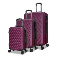Nicci - Ensemble de bagages 3 pièces Highlander – Prune-Coque extérieure en ABS