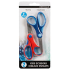 Merangue - Ciseaux à prise confortable de 5 po pour enfants - Assortis - Paquet de 24-Poignée caoutchoutée douce et incurvée pour un maximum de confort et de précision