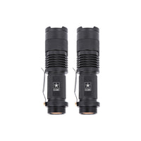U.S. Army - Lampe de poche aluminium de qualité militaire avec zoom - paquet de 2-150 lumens fournissent la quantité parfaite de lumière lorsque vous travaillez dans des zones à faible éclairage