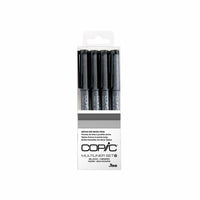 Copic - Multiliner fine nib stylos encreurs - set noir B - paquet de 4-cohérence et qualité des couleurs