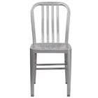 Chaise pour l’intérieur et l’extérieur, métal, argenté (CH-61200-18-SIL-GG)-Chaise moderne style industriel