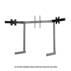 Next Level Racing - Universal Elite Freestanding Monitor Stand Triple Add-On - Noir-Les plaques des bras extérieurs, fabriquées sur mesure, permettent de régler l'angle de l'écran extérieur à 42 degrés pour une immersion maximale.