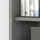 Bibliothèque 72.8 haut. (po) à 5 tablettes Studio C de Mobilier d’entreprise Bush - gris platine (SCB136PG)-35.71 larg. x 15.35 prof. x 72.8 haut. (po)