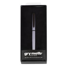 Gry Mattr − Stylo gel corps bleu/gris − accents de chrome noir − 0,7 mm-Encre noire