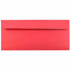 JAM Paper #10 Enveloppes recyclées de couleur professionnelle avec fermeture à peler et sceller - 4 1/8" x 9 1/2" - Rouge recyclé - Paquet de 100-Quantité : 100 enveloppes par paquet