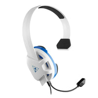 Turtle Beach Earforce Recon Chat Headset Blanc PS4-Oreille ouverte unique - Entendez le son du jeu provenant de la télévision ou du système de divertissement à domicile dans les deux oreilles, tout en écoutant le son de la discussion dans l'oreillette.