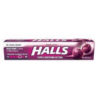 Halls – Pastilles au menthol contre la toux, sans sucre, saveur de cerise noire, 9 pastilles-Menthol, cerise noire
