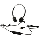 Spracht - Hs-Wd-USB-2 Casques USB filaires à double oreille pour Softphone-Protection intégrée de type disjoncteur contre les pics de volume soudains du haut-parleur