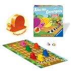Ravensburger - Allez les Escargots (édition française)-CONTENU DE QUALITÉ : 1 plateau de jeu, éléments en bois agréables à manipuler et adaptés aux petites mains (6 gros escargots colorés et 2 gros dés colorés), 1 règle du jeu. De 2 à 6 joueurs et à partir de 3 ans. Une partie dure en moyenne 10-15 minutes