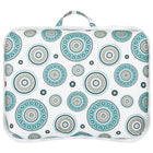 Secretaire portatif LapGear Designer - Medaillon Gris-Le coussin en tissu et la surface inspiree du bois s’agencent à n’importe quel decor