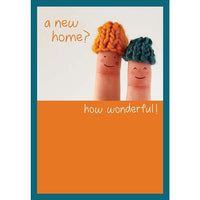 Millbrook Studios – Cartes de souhaits et enveloppes, A New Home?, 5 3/8 x 7 3/4 po, 18/paquet (06745)-Imprimées sur papier cartonné non couché