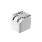 Basic Tech - Chargeur mural double USB, Blanc-Prevention de court-circuit