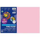 Papier de construction Pacon Tru-Ray, 12" x 18", rose, 250 feuilles-Ses couleurs vives et audacieuses et ses qualités sans acide le font durer longtemps sans se décolorer.