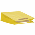 Jam Paper - Sacs-cadeaux brillants découpés à l'emporte-pièce avec poignée rectangulaire - Grand - 15 po x 5 1/2 po x 15 po - Jaune - Paquet de 3-Fabriqués dans un matériau robuste, ces sacs résisteront aux cadeaux les plus lourds !
