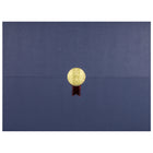 St. James - Porte-certificats/porte-documents - Sceau d'or avec un ruban rouge - bleu marine - paquet de 5-Ajoutez une touche d'élégance, de cérémonie et de sincérité à l'attribution de reconnaissance