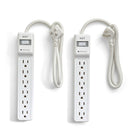 NXT Technologies - Protecteur de surtension NX54311-CA, 6 prises, blanc, paq./2-6 prises