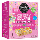 Healthy Crunch - Gâteau d'anniversaire Carres croustillants 132 g-Approuve pour l'ecole