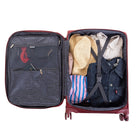 Air Canada - Valise à roulettes souple de 24 po Central Collection - Bourgogne-Serrure TSA intégrée à 3 chiffres