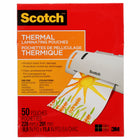 Scotch - Pochettes de pelliculage thermiques - TP3854-50-C - 8,5 po x 11 po - 3 mil - 50 de paquet -Aide à protéger les documents que vous manipulez souvent
