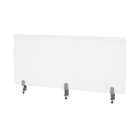 Eddieâ€™s - pare-haleine-barrière de protection 48 po L x 23.5 po H avec 3 serre-joint, Acrylique transparent-Conçu pour être utilisé dans les lieux de réunion, les espaces de travail partagés, les salles de classe, les bibliothèques et les restaurants.