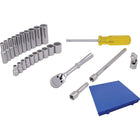 Ensemble de 25 douilles 1/4 po, 12 pans-1