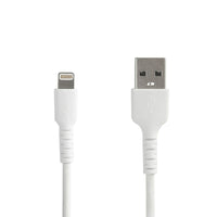 StarTech - Câble USB vers Lightning, certifié MFi, 1m, blanc-Ce câble USB vers Lightning a été testé pour résister à une usure intense et à une utilisation hivernale et estivale en voiture