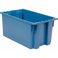 Quantum Storage Systems - Contenants Stack & Nest, 9po x 18po x 11po, Bleu, paquet de 3-Couleur Bleu