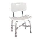 Drive Medical – Chaise de bain bariatrique robuste, avec dossier-Blanc, aluminium
