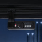 Bugatti - Ensemble de 3 valise rigide ABS - Marin-Dimensions (sans roues) - Bagage à main : 19 po H x 14,75 po L x 9 po + 2 po P, Moyen : 23,5 po H x 17,75 po L x 11 po + 2 po P, Grand : 27,5 po H x 20 po L x 13 po + 2 po P