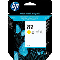 HP - Cartouche d'encre jaune 82 (C4913A)-Jaune