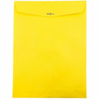  JAM Paper - Enveloppes Colourées pour catalogue à extrémité ouverte - 10 x 13 - avec fermeture à fermoir - jaune recyclé - paquet de 10-Taille: 10 x 13 pouces