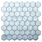 CTG Brands Hexagon Wall Tile, 10" x 10", White Marble, 6 Pack-Dimension parfaite : chaque feuillet de dosseret mesure 25,4cm L x 25,4cm H (10" L x 10" H) (environ 0,39 mètres carrés/4,17 pieds carrés par carton)