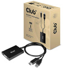 Adaptateur actif Club 3D DisplayPort vers DVI-D Dual Link-Le convertisseur de format de signal DisplayPort + USB Type A (pour l'alimentation) vers DVI Dual Link connecte de manière transparente la source DisplayPort aux écrans DVI conventionnels tels que les écrans CRT, les moniteurs LCD et les projecteurs