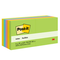 Post-it - Feuillets, collection Paradis floral, 3 po x 3 po, 100 feuillets/bloc, paquet de 14-Les Feuillets Post-it adhèrent fermement et se retirent proprement