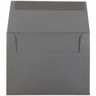 JAM Paper Enveloppes format invitation avec fermeture gommée, 4 3/8 x 5 3/4 po, gris, 1000/paquet-Taille : A2 (4 3/8 x 5 3/4 po)